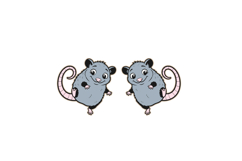 Whimsical Silly Rat Studs, Earring, Laser Cut SVG Product Image 2
