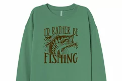 I'd Rather Be Fishing | Father's Day | Fishing SVG Product Image 4