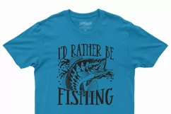 I'd Rather Be Fishing | Father's Day | Fishing SVG Product Image 3