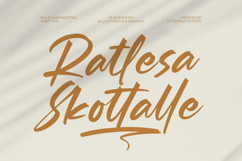 Ratlesa Skottalle Bold Handwritten Font Type Product Image 1