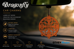 Rattan Car Charms laser Cut Wood Creative Car Accessory BUND Product Image 8