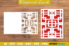 Rattan Card Cover Paper Cut Product Image 3