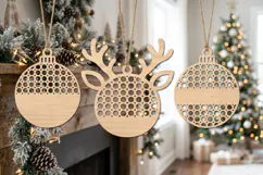 Rattan Christmas Ornament SVG, Reindeer Ornament Svg Product Image 2