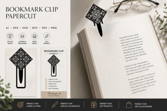 Rattan Clip Bookmark Paper Cut Product Image 1