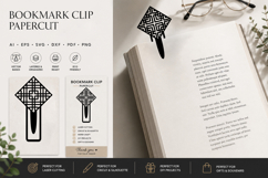 Rattan Clip Bookmark Paper Cut Product Image 1
