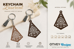 Rattan Keychain Lasercut File Product Image 1
