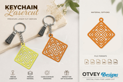 Rattan Keychain Lasercut File Product Image 1