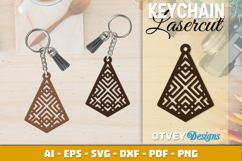 Rattan Keychain Lasercut File Product Image 2