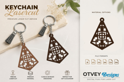 Rattan Keychain Lasercut File Product Image 1