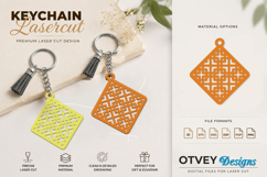 Rattan Keychain Lasercut File Product Image 1