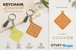 Rattan Keychain Lasercut File Product Image 1