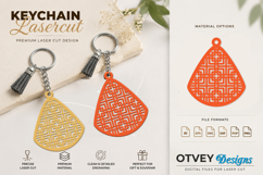Rattan Keychain Lasercut File Product Image 1