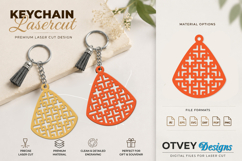 Rattan Keychain Lasercut File Product Image 1