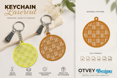 Rattan Keychain Lasercut File Product Image 1