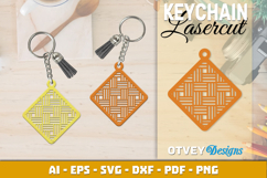 Rattan Keychain Lasercut File Product Image 2