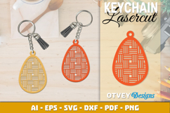 Rattan Keychain Lasercut File Product Image 2