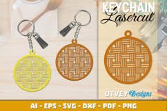 Rattan Keychain Lasercut File Product Image 2