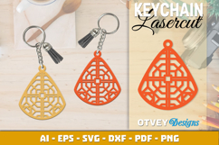 Rattan Keychain Lasercut File Product Image 2
