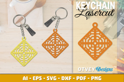 Rattan Keychain Lasercut File Product Image 2