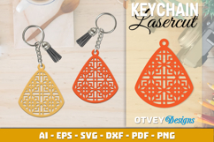 Rattan Keychain Lasercut File Product Image 2