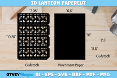 Rattan Lantern Paper Cut Files Product Image 2