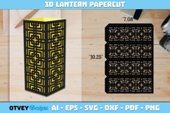 Rattan Lantern Paper Cut Files Product Image 1