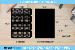 Rattan Lantern Paper Cut Files Product Image 2