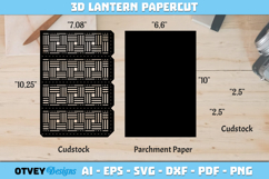 Rattan Lantern Paper Cut Files Product Image 2