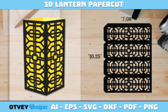 Rattan Lantern Paper Cut Files Product Image 1