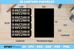 Rattan Lantern Paper Cut Files Product Image 2