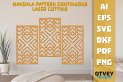 Rattan Pattern Continuous Lasercut Product Image 1
