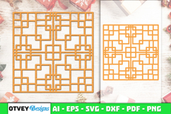 Rattan SVG Laser Cut | Boho Woven Pattern Cut Files Product Image 1