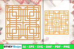Rattan SVG Laser Cut | Boho Woven Pattern Cut Files Product Image 1