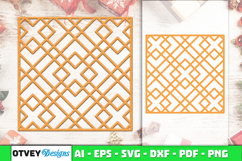 Rattan SVG Laser Cut | Boho Woven Pattern Cut Files Product Image 1