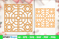 Rattan SVG Laser Cut | Boho Woven Pattern Cut Files Product Image 1