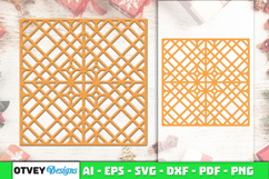 Rattan SVG Laser Cut | Boho Woven Pattern Cut Files Product Image 1