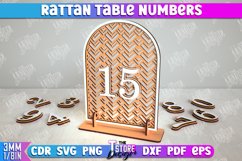 Rattan Table Numbers Laser Cut Bundle, Event Tables Decor Product Image 3