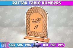 Rattan Table Numbers Laser Cut Bundle, Event Tables Decor Product Image 12