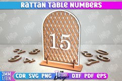 Rattan Table Numbers Laser Cut Bundle, Event Tables Decor Product Image 4