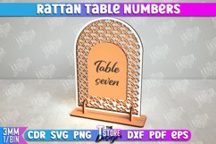 Rattan Table Numbers Laser Cut Bundle, Event Tables Decor Product Image 8