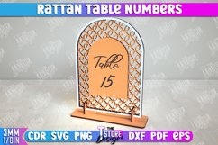 Rattan Table Numbers Laser Cut Bundle, Event Tables Decor Product Image 10