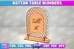 Rattan Table Numbers Laser Cut Bundle, Event Tables Decor Product Image 11
