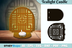 Rattan Tealight Candle Holder Lasercut BUNDLES Product Image 8