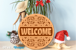 Rattan Welcome Sign Lasercut Product Image 1