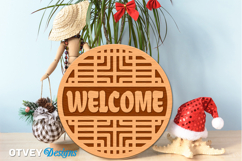 Rattan Welcome Sign Lasercut Product Image 3