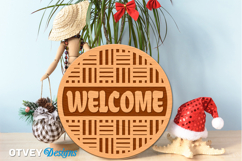 Rattan Welcome Sign Lasercut Product Image 3