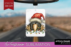 Raven Tangled In Christmas Lights Air Freshener PNG Funny Product Image 1