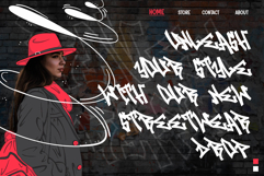 Ravengraff | Monoline Graffiti Webfont for Clean Urban Style Product Image 3