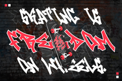 Raven Graff - Outlined Monoline Graffiti Font Product Image 4