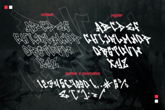 Raven Graff - Outlined Monoline Graffiti Font Product Image 8
